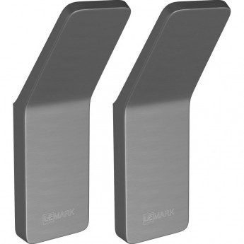 Крючок одинарный LEMARK SMOOTH LINE для полотенец 2 шт графит
