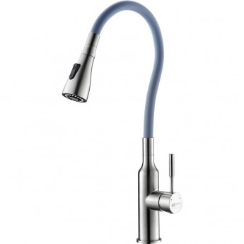 Смеситель LEMARK EXPERT LM5082S-Gray для кухни с гибким изливом